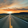 empty highway driving to the sunset (icon by sunlitdays on liverjournal)