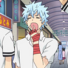 Kaidou Shun from the anime 'The Disastrous Life of Saiki K' yawning