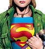 comic cover crop of the first issue of the Matrix/Linda Danvers Supergirl run from the nineties, focused on their S-shield.