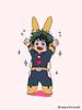 Baby deku with all might ears