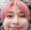 image of pink-haired idol kim sunoo, with the watermark pipo is watching at the top left