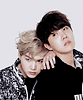 Min Yoongi leaning on Jung Hoseok's shoulder