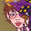Picrew of person with face partially obscured by mushrooms.