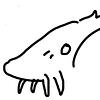 poorly-drawn head of a sturgeon