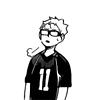 Tsukishima Kei in a manga panel