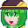 Pixel art of Koishi Komeiji drawn by AzuraLily