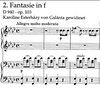 Fantasia in f minor by Schubert