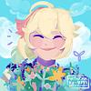 Kazuha from Genshin holding a bouquet