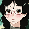Tsukimi Kurashita from princess jellyfish, blushing and blinking in surprise