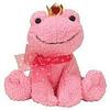 Pink frog wearing heart crown